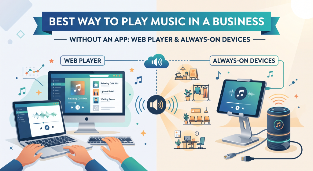 Best Way to Play Music in a Business Without an App