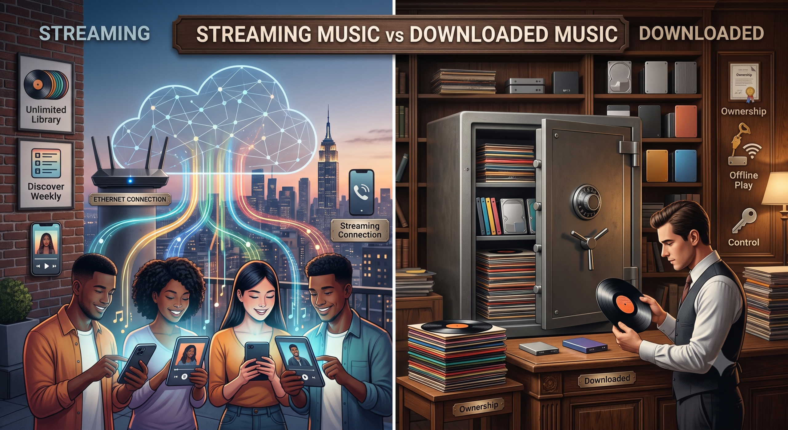 Streaming Music vs Downloaded Music